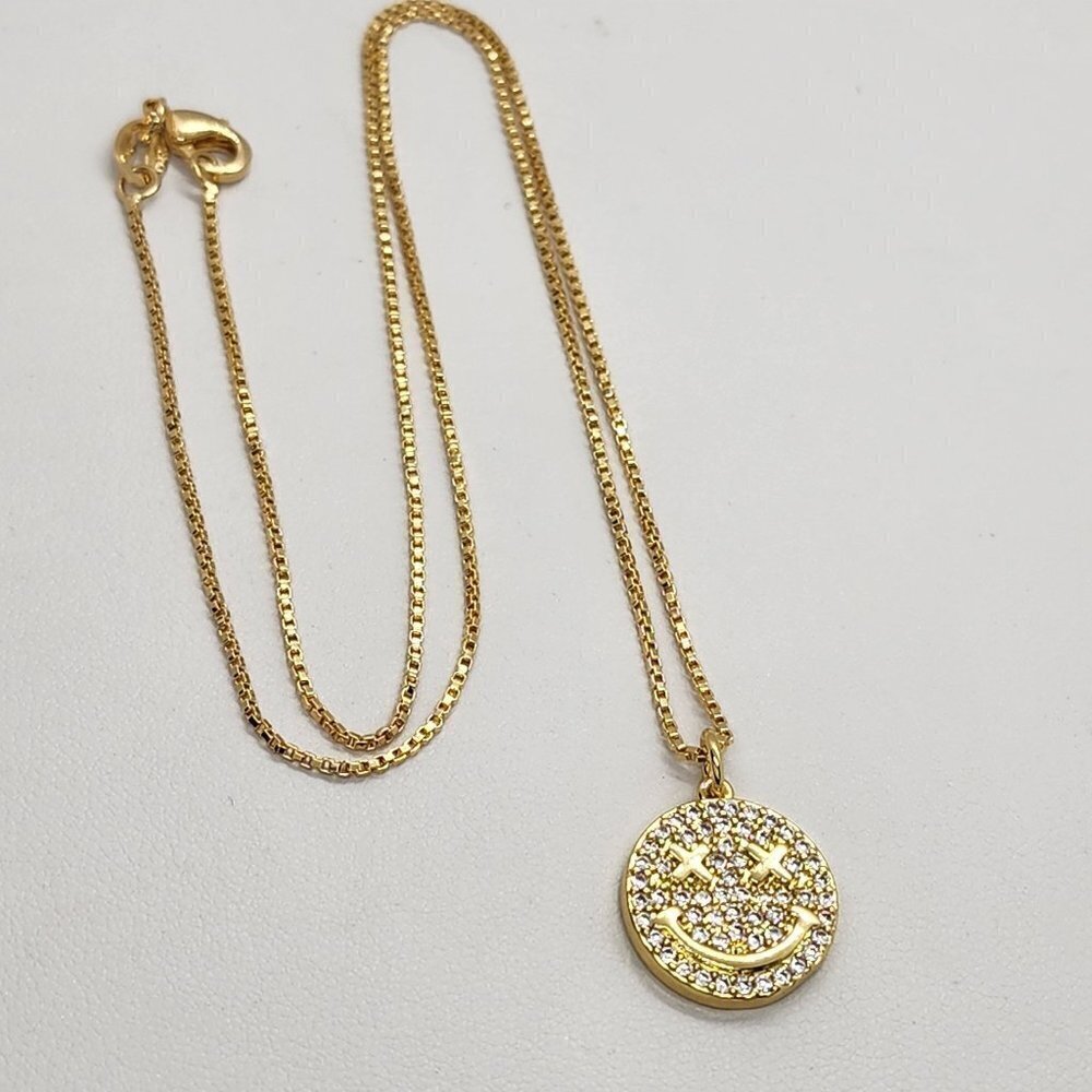 Brand New Happy Face Neckalce